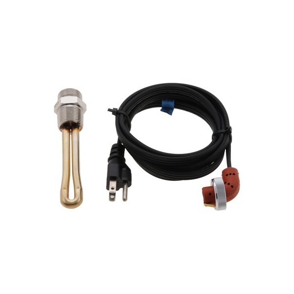 ENGINE HEATER  1000W 120V, 34 NPT DETROIT DIESEL, FORD, INTERNATIONAL